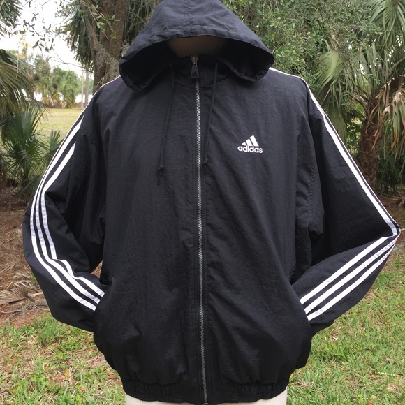 adidas hooded down jacket